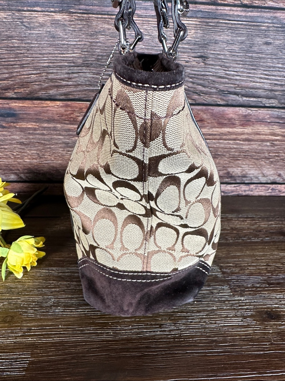 Coach Beaded Signature Gallery Tote Bag, - Picture 4 of 11